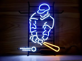 Baseball Strike Bar Logo Classic Neon Light Sign